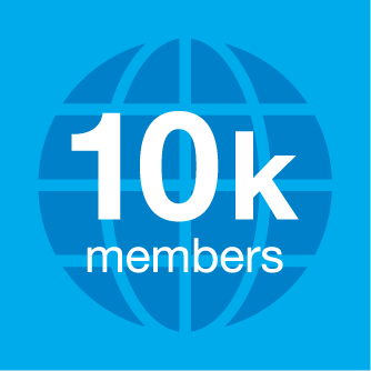 Graphic ten thousand members
